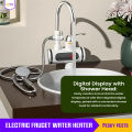 Instant Electric Water Heater Tap & Geyser  Hot Water Tap with Digital Display & Shower Head 220v hot water faucet Tankless, Energy Saver, Low-Cost Solution for Kitchen & Bathroom. 