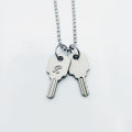 Hot! Original NANA with Nanjing lock necklace non-unlockable matte fog sand male punk R lock vintage necklace couple. 