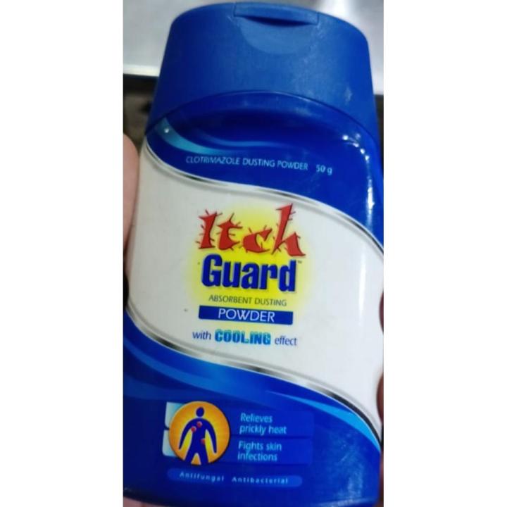 Original Itch Guard Cooling Effect Absorbent Dusting Powder 50 Grams Talcum Powder Very good quality For All Types Of Skin No Side Effects Treats Athlete's Foot, Ringworm, Jock Itch and Works Well Under Skin Folds