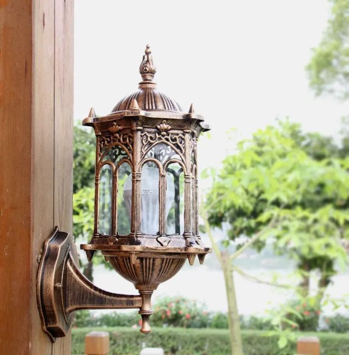 Golden Antique Wall Lamp , Wall Light for Outdoor & Indoor