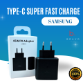 [Bravo]Original Samsung Super Fast 45W Wall Travel Adapter Charger Type C For Type C Compatible Devices (Only Adapter). 
