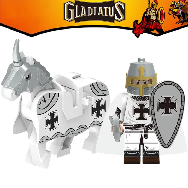 Lego%20ancient%20Roman%20soldier%20Spartan%20warrior%20Templar%20Knight%20X0316%20assembled%20building%20block%20minifigure%20toy%20-%20Image%203