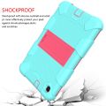 For Samsung Galaxy Tab A 8.4 (2020) Shockproof Two-Color Silicone Protection Case with Holder. 