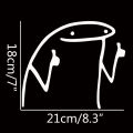 STICK MAN THUMBS UP」MEME SERIES CAR DECAL AUTOMOTIVE DIE-CUT VINYL STICKER Wodde. 
