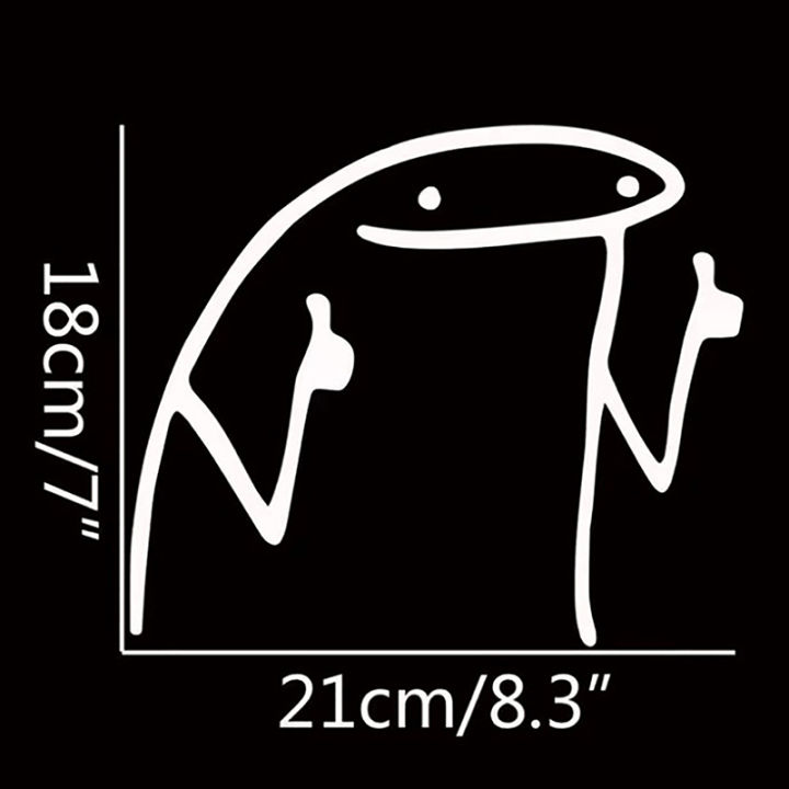 STICK MAN THUMBS UP」MEME SERIES CAR DECAL AUTOMOTIVE DIE-CUT VINYL STICKER