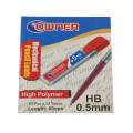 Mechanical pencil leads 0.5 HB. 