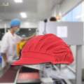 Chef Hat Mesh Food Service Baker Cap Waiter Cap for Commercial Multipurpose Red Half Mesh. 