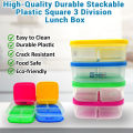 【Footprint】 Homemazing Ph 3 Division Lunch Box Stackable And High Quality / Lunchbox For Adult / Baunan Ng Kanin At Ulam / Lunchbox For Adult Men / Lunch Bag For Women / Lunchbox. 