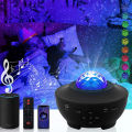 Galaxy projector Starry Light Projector Lamp Galaxy  Projector Night Light Table Lamp With Speaker Music Water Wave LED Projector Light Bluetooth Galaxy Projector Sound Light Decoration Room Decoration Home Decoration Light for Kids 21 Lighting Modes. 