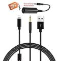 Car 3.5mm AUX USB Charging Cable for BMW Kia Hyundai, Universal Car Audio Adapter Compatible with iphone  X i8 i7 Plus for Select Models of Honda Toyota Audi VW Mercedes(1 Meter). 