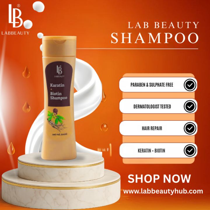 Lab Beauty Keratin + Biotin Shampoo – Repair, Strengthen & Shine ...
