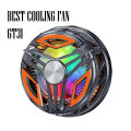 GT31 Magnetic Phone Cooler Portable Phone Semiconductor Radiator Fast Cooling Phone Cooler Mobile Gaming Video Streaming Phone Fan For Playing Games Watching Videos With RGB Light. 
