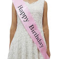 Happy Birthday Girl Sash / Ribbon / Apron - For Women and Girls, Birthday Party Supplies, Gifts, Party Decorations and Celebration / Gifts & Greetings. 