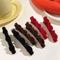 Korean Fashion Braided Duckbill Clip Female Bangs Side Hairpin Broken Hair Finishing Accessories. 