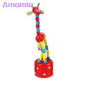 Giraffe Plush Toy Giraffe Toy Adorable Eco-friendly Dancing Portable Safe for Babies Colorful Puzzle Design Playtime Fun. 