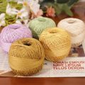 Handmade Mercerized Cotton Yarn 0.8MM Colorful Crochet Thread Thin Soft Knitted Yarn Sewing. 