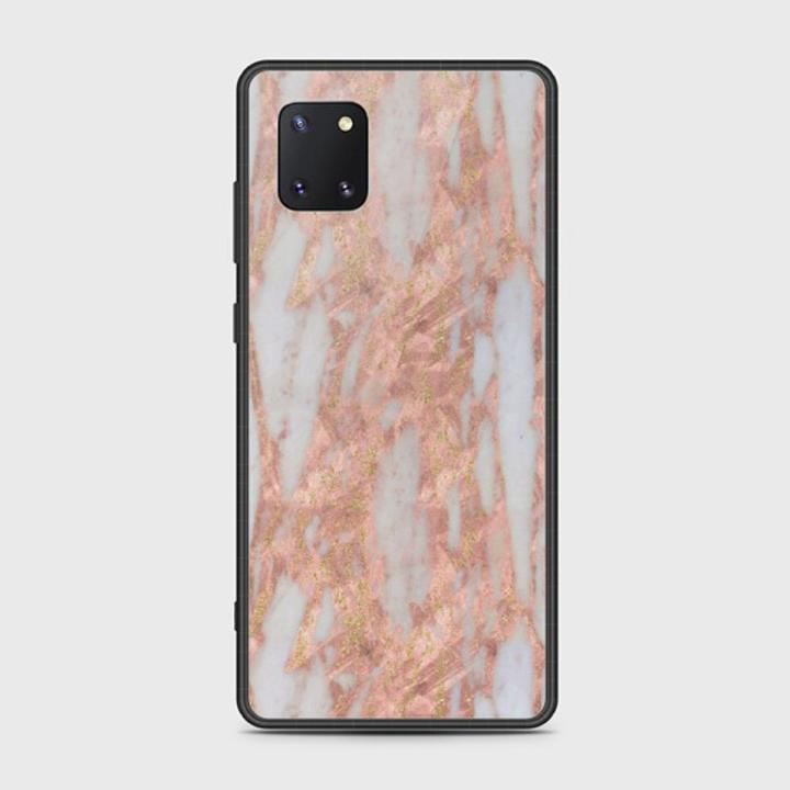 Samsung Galaxy Note 10 Lite Cover - SkinLee HQ Infinity Glass Case (Soft) - Dusted Rose Marble - SKINLEE-246-1-759-448