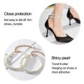 Anklets High Heels Decorations High Heel Ankle Chain Women Shoelaces High Heels Chain Pearl Heels Band High-heeled Shoes Straps. 