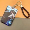 Anime Naruto Key Holders Keychain Akatsuki Kakashi Plastic Card Cover Student Cosplay Accessory Gifts. 