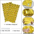 Inflatable Foil Backdrop Balloon Collection, Background Wall Aluminum Foils Balloons Double Row Square Rain Home Decor Curtain For Parties Supplies, Birthday Celebrations, Farewell, Wedding, Photo Booth, Anniversary, Bridal Shower, Baby Shower, Events. 