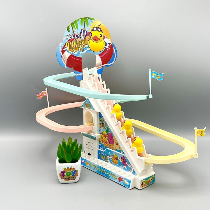 Electric%20Climbing%20Stairs%20-%20Duck%20Track%20Set%20,%20Duck%20Climbing%20Toy%20Children%20Roller%20Coaster%20With%20LED%20Flashing%20Lights,%20Music%20-%20Image%203