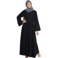 Black Maxy Style Plain Simple Chiffon Abaya For Girls/Ladies Abaya With Scarf-Durable Quality. 