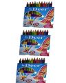 Super Sonic 12 Color Pencil Half Art# 2-12 (3 Pcs). 