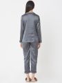 Womenity Night Suit For Girls Silk Night Dress Hot Nighty Trouser Shirt Complete Night Suit For Women. 