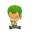 14 Styles Anime One Piece Zoro Luffy Sanji Sitting Figure Toys Robin Nami Brook Chopper 8.5CM PVC Q Version Car Decoration Edit Model. 