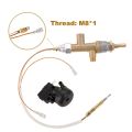 Gas Patio Heater Control Valve Thermocouple Sensor Dump Switch Knob Propane Lpg Fire Pit Control Safety Pilot Port Set. 