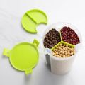 Plastic Food Storage 3 In 1 Partition Jar Box (1.5 KG) | 3 Portion storage jar - Multipurpose kitchen jar | Fruit Storage Spice Jar | Marshal Storage Jar. 