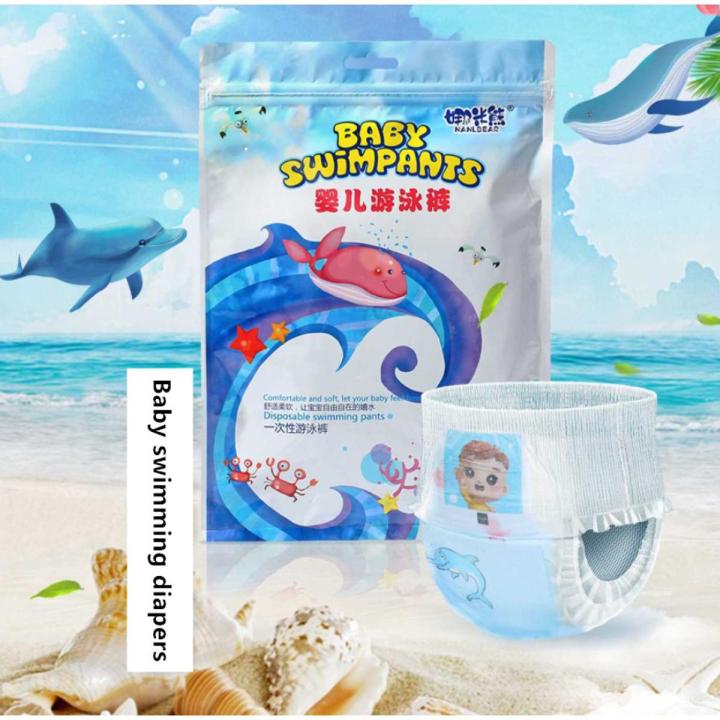 Baby's swimming diapers waterproof pull-up pants swimming pool baby disposable swimming trunks