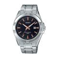 Original Casio - MTP-1308D-1A2VDF - Stainless Steel Watch for Men - Silver & Black. 