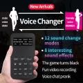Voice Changer Microphone Mini Sound Card 12 Sound Change Modes for Phone Computer PC Game Machine brand new and high quality hot sell. 