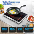 Electric Stove 2200w Infrared Cooker Hot Plate Induction Cooker Touch Panel Effective and Constant Temperature Control Smart Cooking Safe and Energy Saving Easy to Clean Healthy Environment Friendly. 