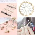 Binzahid Hijab Pins Multi-Use Hijab Pin Headscarf Shawl Brooch Pin Scarf Pearl Clips for Women. 