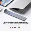 Foldable & Portable Steel Laptop Stand / Large Size Desktop Computer Laptop Stand / 6-Level Angle Adjustable Height Laptop Mount, Suitable for all Slim Laptops, Tablets & Mobile Phones.. 