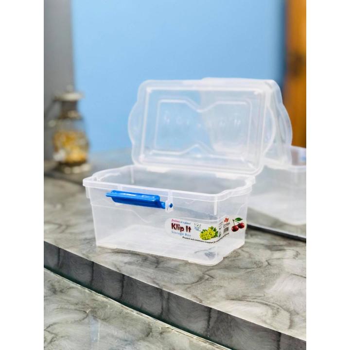 Multipurpose Plastic Storage small box for jewellery - food Length 6" width 3.5" depth 2.5"