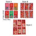 6PCS/SET Cute Cartoon Red Envelopes Snake Pattern Paper Money Bag Hand Drawn Blessing Pocket Good Hongbao Bonus. 