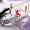 Pearl Setting Machine Manual Hand Press Beads Rivet Fixing Tool with 500 Pearls and150 nails. 