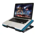 Laptop Cooling Pad Dual Fan With RGB Lights - Cooling Stand 8 Fan With 7 Gear To Adjust Height - For Upto 20" Laptops - USB Powered Connection. 