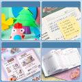 Random Colour Transparent Dotted Adhesive Handwriting Tape Small And Portable Flip-Top Adhesive Tape DIY Cut & Paste Collage Album Double Sided Tape. 