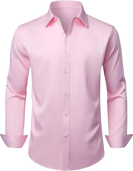 Men%20Shirts%20for%20Office%20-%20Men's%20Dress%20Shirts%20Solid%20Long%20Sleeve%20Stretch%20Wrinkle-Free%20Formal%20Shirt%20Business%20Casual%20Button%20Down%20Shirts%20-%20Men's%20Button-Down%20Shirts%20-%20Image%207