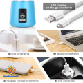 Portable USB Electric Rechargeable Fruit Juicer Smoothie Maker (6 Blades). 