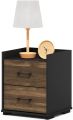 End Side Night Stand Modern Bedroom Bedside Tables Handle 2 Chest Nightstand Sidetables (Customized). 