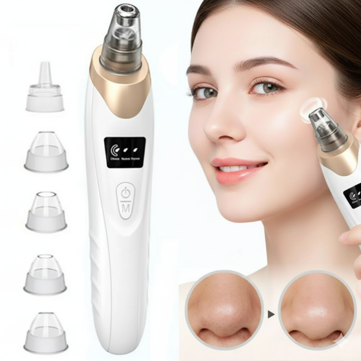 Pimble Machine 5-in-1 Blackhead & Pimple Remover Vacuum – Deep Pore Cleaner, Acne ...