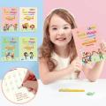 Montessori sank Reusable Magic Book Kids Magic Practice Book (4 Book + 1 Pen + 1 Grip + 10 Refills). 