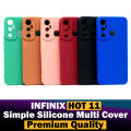 Infinix Hot 11 Back Cover Multicolour Soft Plain Case For Infinix Hot 11. 