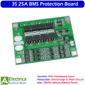 3S 25A BMS Battery Management System Module for 18650 Lithium Battery Pack with Overcharge, Overdischarge & Short Circuit Protection Board by Electrica. 