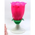 Intellectual Birthday Rose Candle - Multi-Color. 